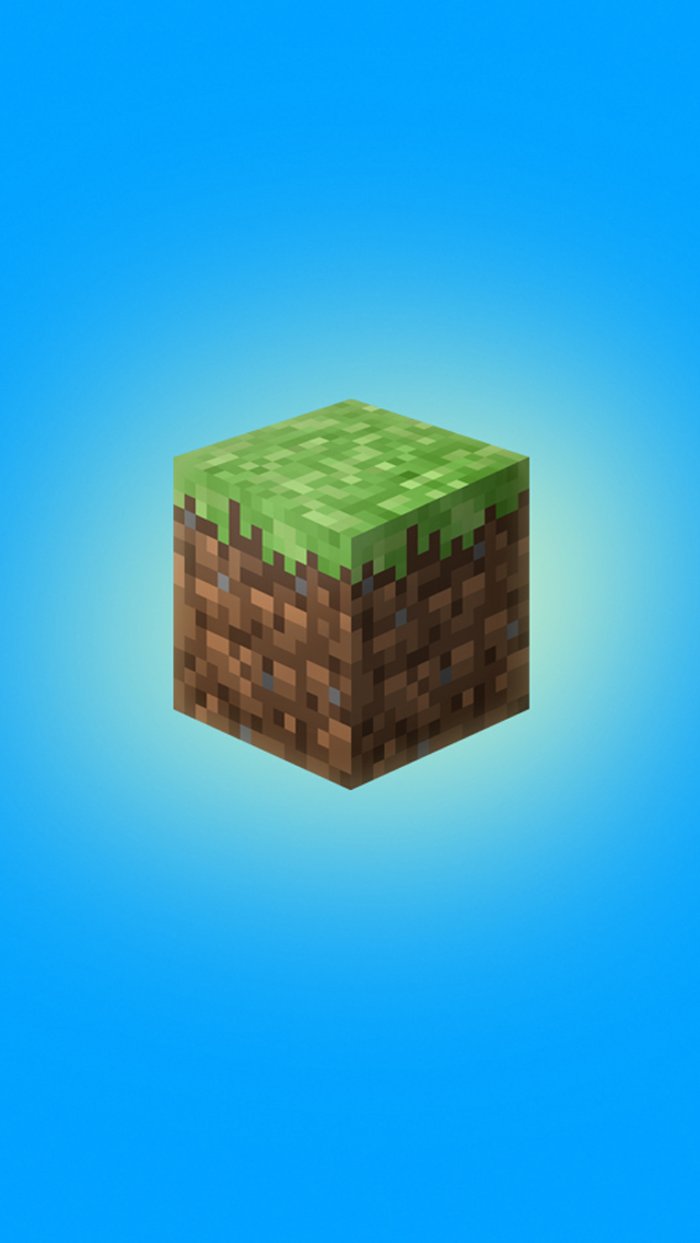 minecraft 3d iphone wallpaper